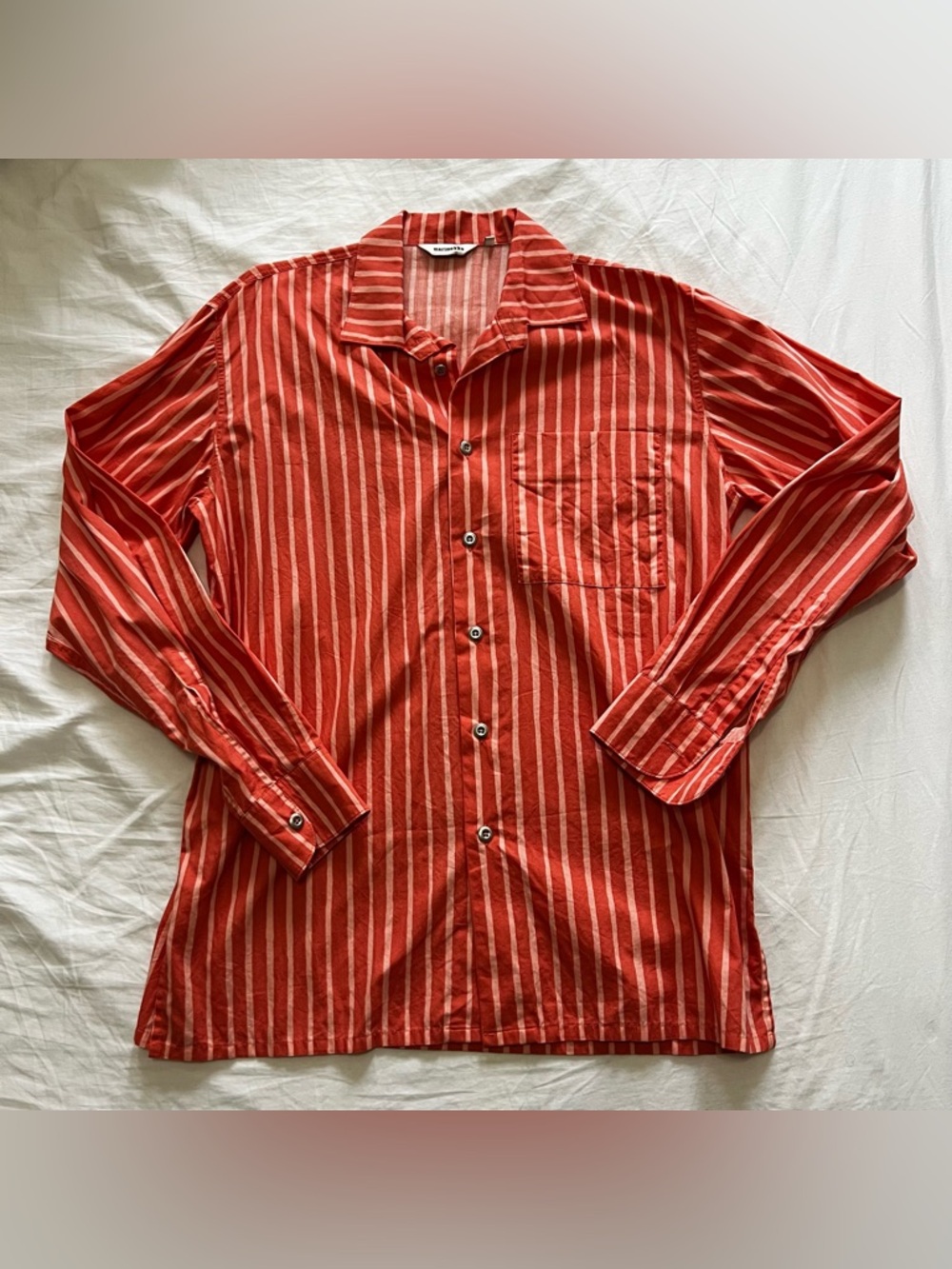 Marimekko jokapoika kioski striped collared shirt